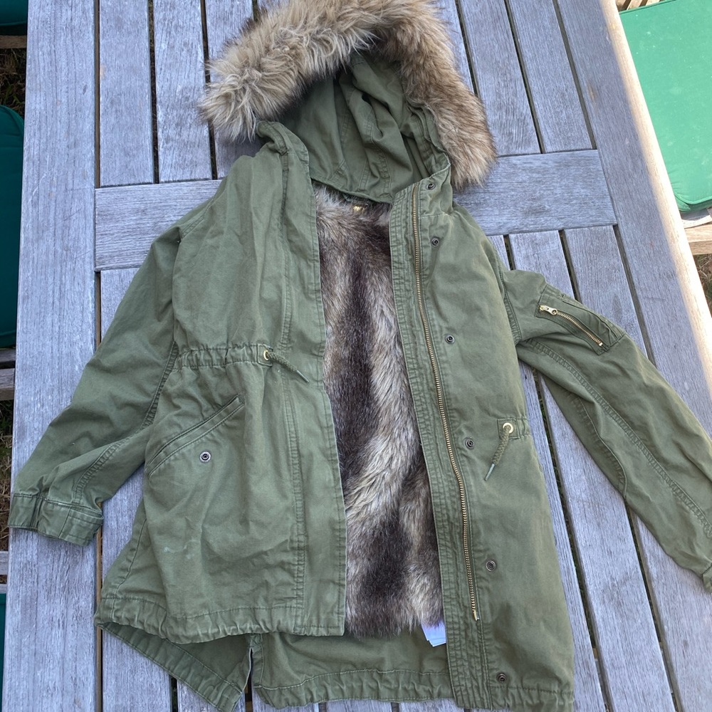 Kids gap detachable fur coat